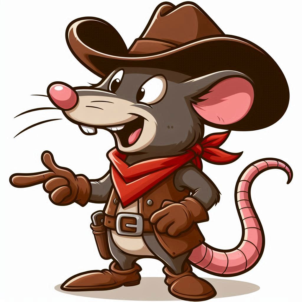 ROWDY the Cowboy Rat